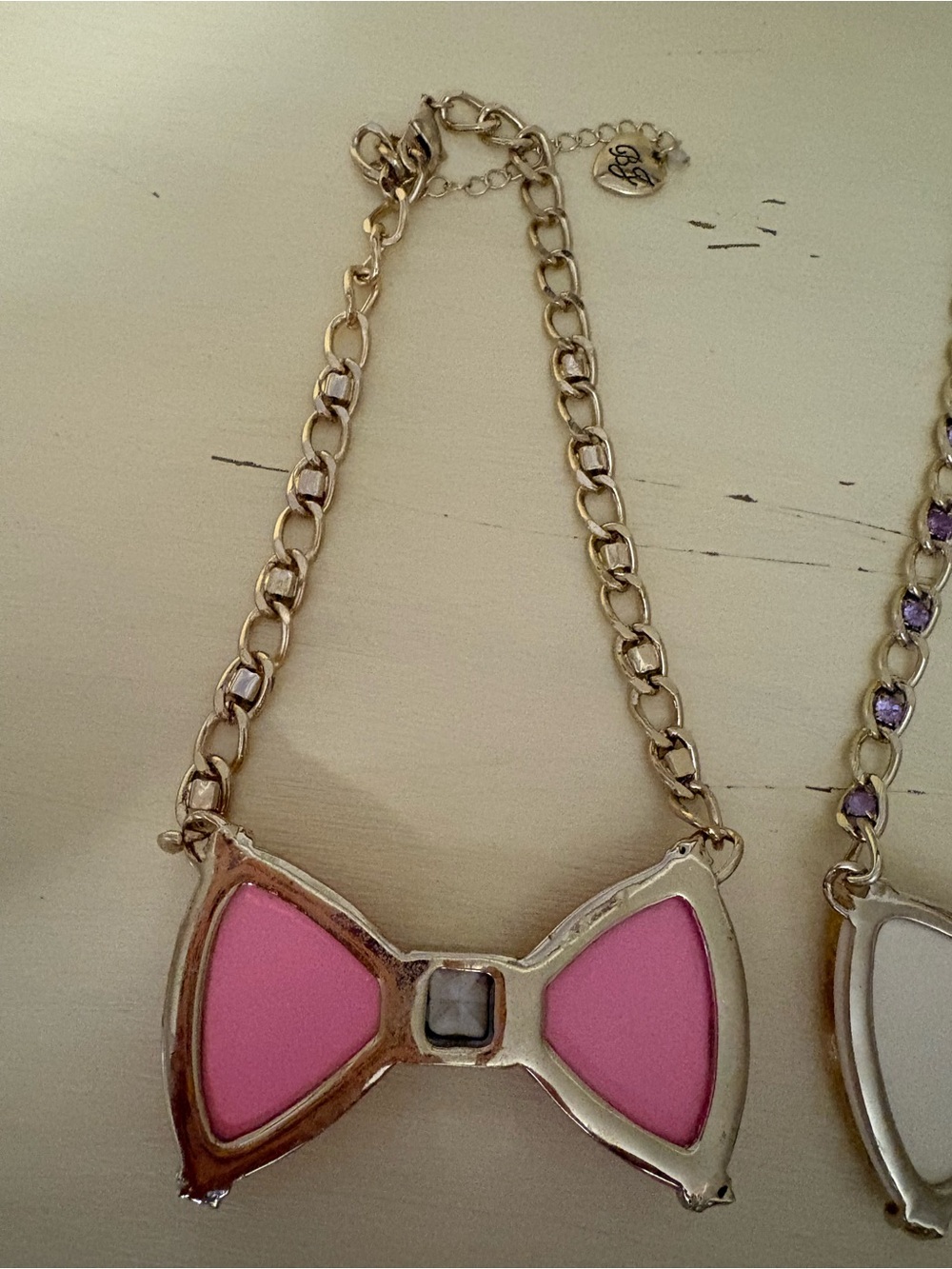 Betsey Johnson Lot 3 Bow tie Choker Necklaces - Picture 5 of 14